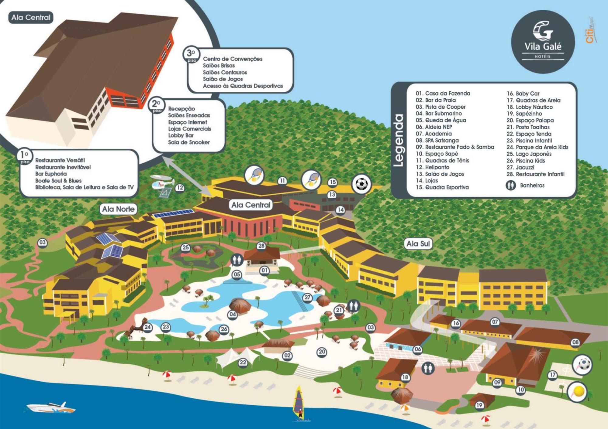 Vila Gale Eco Resort Angra Angra dos Reis Kültér fotó Map of the resort